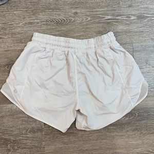 White Lululemon Hotty Hot Shorts